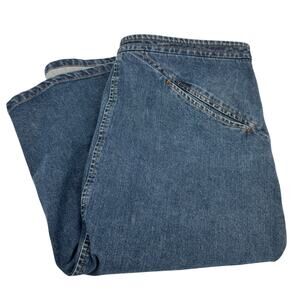 Theory Jean Skirt Womens 8 (30x23 ACTUAL) Blue Denim Coastal Classic Knee Length